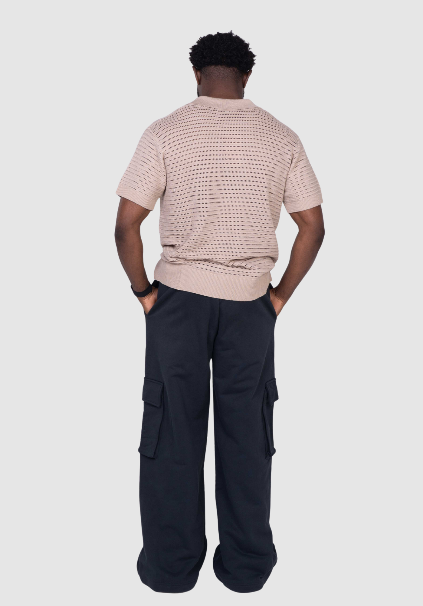 APINY Distressed Knit Polo