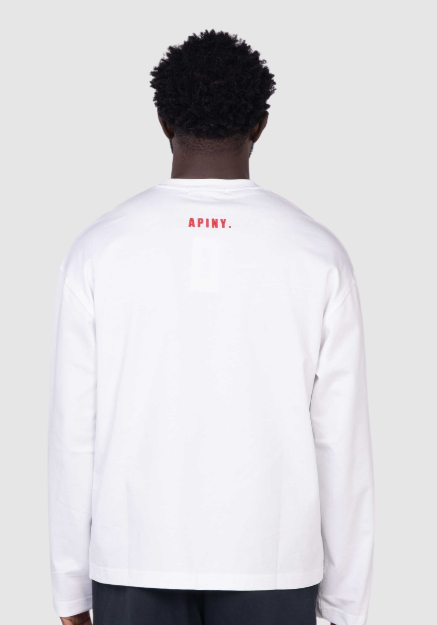 APINY Core Layer Crewneck Long-sleeve Tee - WHITE